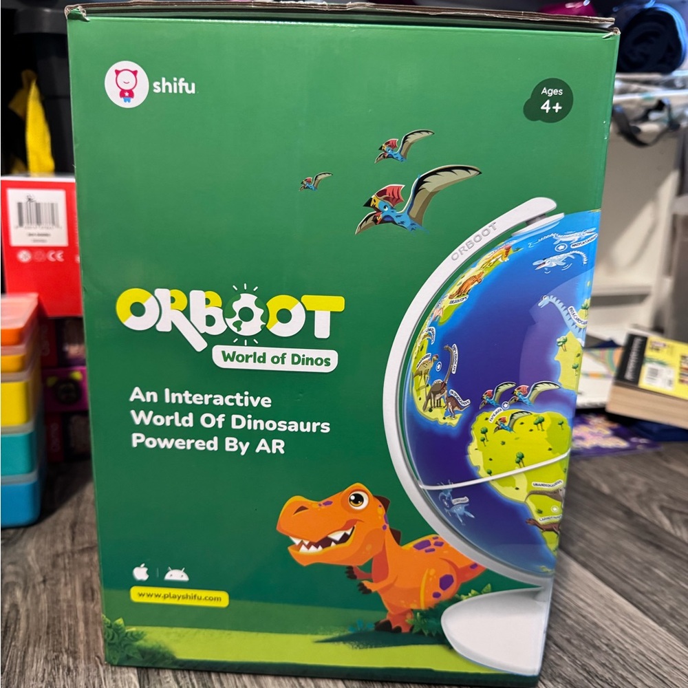 Shi by JOURNEYS Orboot Dinosaur AR Globe - Green and White